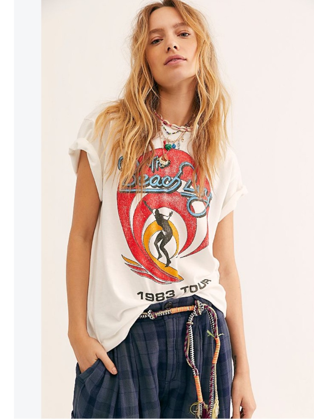 The Beach Boys 1983 Tour Tee
NWT
Daydreamer/ Free People
Color- White